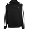 Image de adidas Garçon Train Essentials AEROREADY 3-Stripes Regular-Fit Full-Zip Hoodie, Black/White, 7-8 Years