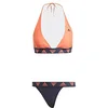 Image de adidas Femme Halterneck Bikini, Coral Fusion/Shadow Navy, XS
