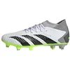 Image de adidas Mixte Predator Accuracy.3 Soft Ground Boots, Cloud White/Core Black/Lucid Lemon, 42 EU