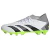 Image de adidas Mixte Predator Accuracy.3 Multi-Ground Boots, Cloud White/Core Black/Lucid Lemon, 41 1/3 EU