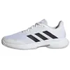 Image de adidas Homme CourtJam Control Tennis Shoes, Cloud White/Core Black/Matte Silver, 44 2/3 EU
