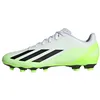 Image de Adidas Mixte X Crazyfast.4 Flexible Ground Boots, Cloud White/Core Black/Lucid Lemon, 46 EU