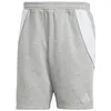 Image de Adidas Short de survêtement Tiro24 (1/4), Gris chiné/Blanc, IR9308, Taille XS