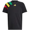 Image de adidas Mixte Enfant Jersey (Short Sleeve) Fortore23 JSY Y, Black/Team Green/Team Yellow/Team Colleg Red, IK5730, 140