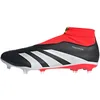 Image de adidas Mixte Predator League Firm Ground Football Boots, Core Black/Cloud White/Solar Red, 40 EU