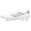 Image de adidas Chaussures de Football Blanches/Argent Homme Copa Pure 2 Elite FG