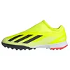 Image de adidas Mixte enfant X Crazyfast League Laceless Turf Boots, Solar Yellow / Core Black / Cloud White, 38 EU