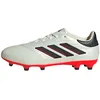 Image de adidas Mixte Copa Pure II League Firm Ground Boots Chaussures de Football, Ivory/Core Black/Solar Red, 45 1/3 EU