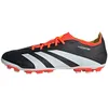 Image de adidas Mixte Predator League 2G/3G Artificial Grass Football Boots, Core Black / Cloud White / Solar Red, 45 1/3 EU