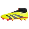 Image de adidas Unisex Chaussure de Football Predator League sans Lacets Terrain Souple, Team Solar Yellow 2 / Core Black/Cloud White, 45 1/3