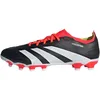 Image de adidas Mixte Predator 24 League Low Multi-Ground Boots, Core Black / Cloud White / Solar Red, 42 2/3 EU