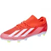Image de adidas Chaussures de Football Unisexes X Crazyfast.3 Firm Ground (Fond Fixe), Rouge et Blanc, 44 EU