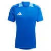 Image de Adidas IS1659 - Maillot d'entraînement de compétition en Jersey (Manches Courtes) Tiro 24 - Bleu Roi - Taille S