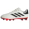 Image de adidas Mixte enfant Copa Pure II Club Flexible Ground Boots, Ivory / Core Black / Solar Red, 28 1/2 EU