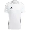 Image de Adidas Maillot d'entraînement de compétition Tiro 24 en Jersey (Manches Courtes) IS1660, Blanc/Gris Two, Taille XS