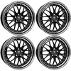 Image de 4x Jantes en aluminium MB Design LV1 8.5Jx19 ET45 5x108 Glanzschwarz poliert