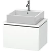 Image de Duravit Meuble sous-lavabo Compact L-Cube 62x47,7 cm, blanc mat, avec console, 1 tiroir