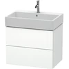 Image de Duravit Meuble sous-lavabo L-Cube 68,4x45,9 cm, blanc mat, 2 tiroirs, suspendu