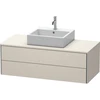 Image de Duravit Meuble sous-lavabo XSquare 120x54,8 cm, T mat, pour console, 2 tiroirs, suspendu