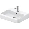 Image de Duravit Qatego lavabo, 600x470mm, avec trop-plein, partie inférieure vitrée, 2382602000, Couleur: blanc