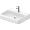 Image de Duravit Qatego lavabo à poser, 600x470mm, avec trop-plein, dessous poncé et émaillé, 2382602027, Couleur: blanc