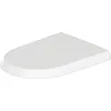 Image de Siège de WC Duravit Qatego Compact, abaissement automatique, blanc brillant, 425x368x44mm, 0027490000