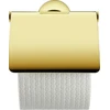 Image de Duravit Porte-papier toilette Starck T 12,5x8,3 cm, avec couvercle, or poli