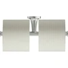 Image de Duravit Porte-papier toilette Starck T 25,5x7,6 cm, double, acier inoxydable brossé