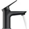 Image de Duravit Mitigeur monocommande S Wave pour lavabo, bec 95 mm, sans vidage, noir mat