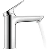 Image de Duravit Mitigeur lavabo mono M FreshStart Wave, bec 122 mm, sans tirette, chrome