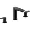 Image de Duravit Robinet de lavabo 3 trous Wave, portée 129 mm, noir mat