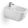 Image de Duravit Mitigeur monocommande pour bidet Wave, bec 128 mm, avec garniture de vidage, ES courbé