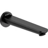Image de Duravit Entrée de baignoire Wave, saillie 202 mm, noir mat