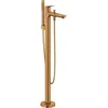 Image de Duravit Wave Mitigeur monocommandé pour bain au sol, saillie 225 mm, WA5250000004, Couleur: bronze brossé
