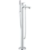 Image de Duravit Kit de montage prêt Wave Mitigeur monocommande baignoire au sol, chrome