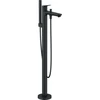 Image de Duravit Set de montage Wave Mitigeur monocommande baignoire au sol, noir mat