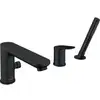 Image de Duravit Robinet de baignoire 3 trous Wave noir mat