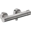Image de Duravit robinetterie thermostatique, thermostat de douche apparent, rond, 1 consommateur, TH4220000070, Couleur: acier inox brossé