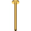 Image de Duravit Bras de douche 300 mm, or poli, raccord plafond, rond