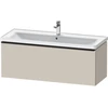 Image de Duravit Meuble sous lavabo D-Neo 118,4x45,2x44 cm, 1 tiroir, wd, noir/taupe ma