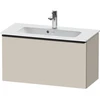 Image de Duravit Meuble sous-lavabo D-Neo Compact 81x37,2 cm, noir/taupe, 1 tiroir, suspendu