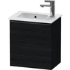 Image de Duravit Meuble sous lavabo D-Neo 41x27,4x44 cm, 1 tiroir, à gauche, noir/oeuf noir