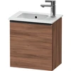 Image de Duravit Meuble sous lavabo D-Neo 41x27,4x44 cm, 1 tiroir, à gauche, noir/noisette naturel