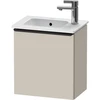 Image de Duravit Meuble sous-lavabo D-Neo 41x27,4x44 cm, 1 tiroir, à gauche, noir/taupe mat