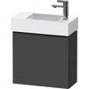 Image de Duravit Meuble sous-lavabo D-Neo 48,4x22,2x44 cm, 1 porte, à droite, noir/Grap ma