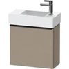 Image de Duravit Meuble sous-lavabo D-Neo 48,4x22,2x44cm, 1 porte, à droite, noir/lin