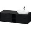 Image de Duravit Meuble sous lavabo D-Neo 140x55 cm, 2 tiroirs, 1 porte, blanc/ blanc oeuf