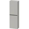 Image de Duravit Armoire semi-haute D-Neo 40x24 cm, 1 porte, 4 étagères, à droite, noir/gris mat