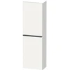 Image de Duravit D-Neo Demi-colonne 40x24 cm, 1 porte, 4 étagères, à droite, noir/blanc mat