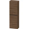 Image de Duravit D-Neo Demi-colonne 40x24 cm, 1 porte, 4 étagères, à droite, noir/noisette foncé